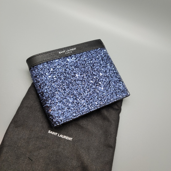 NEW SAINT LAURENT blue wallet - Picture 3 of 8